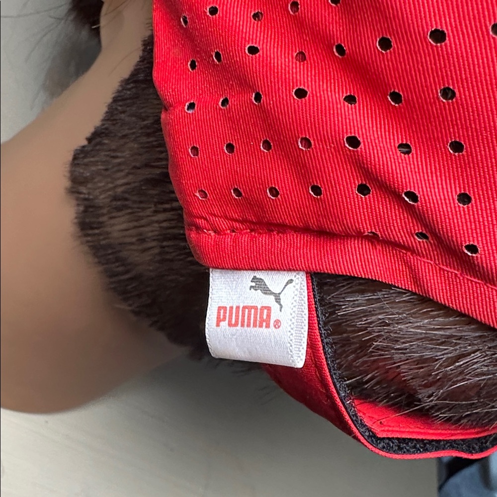 Puma new Bold Red breathable athletic Hat - Picture 6 of 9